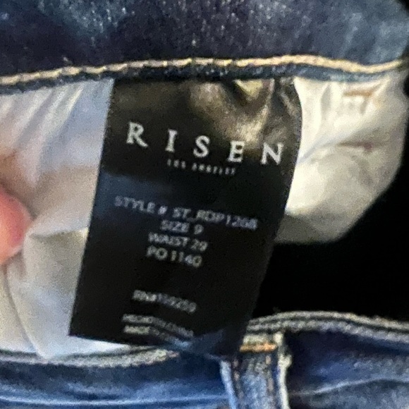 Risen 9/29 Straight Leg Ankle Distressed Jeans - Picture 8 of 10